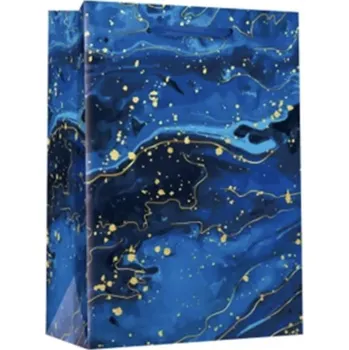 Dárková taška Taška dárková Modrý mramor, velikost M (zn. Fleixo)