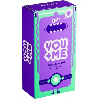 Kondom You & Me Ribbed 12 ks