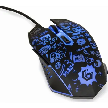 Myš GEMBIRD myš MUS-6B-GRAFIX-01, černá s grafickým potiskem, USB