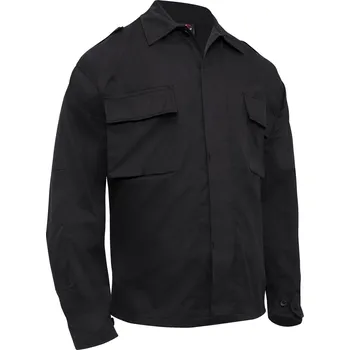 Pánská košile Košile taktická BDU dlouhý rukáv ČERNÁ vel.3XL