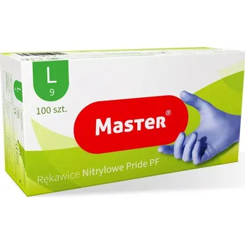 Rukavice Master - nitrilové rukavice - modré - vel. L - 100 ks