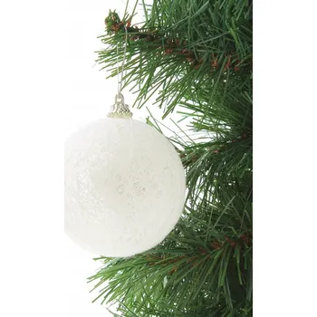 Vánoční dekorace Vlněná cetka, potažená, bílá BB2 Nové zboží