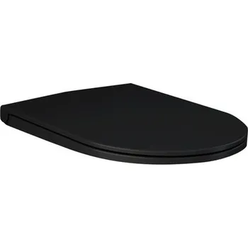 WC sedátko Sedátko ploché se soft-close, matt black, RESORT