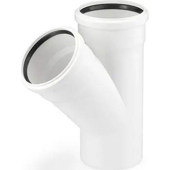 Kanalizační potrubí RAUPIANO PLUS odbočka jednoduchá 125/110/45° zvukově izolovaný odpadní systém