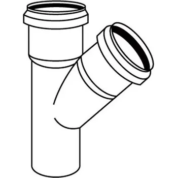 Kanalizační potrubí Odbočka DRAIN DN100x70 45° CONEL