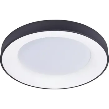 Moderní stropní svítidlo Santana 80 černá s dálkovým ovládáním