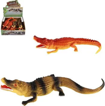 Zvířata krokodýl 28cm plastové figurky zvířátka 2 druhy