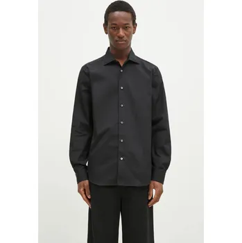 Pánská košile Bavlněná košile Paul Smith černá barva, slim, s klasickým límcem, M1R-790Y-M00050, 16.5, 99X