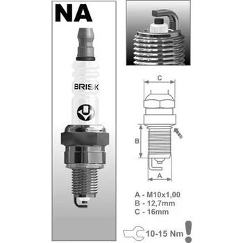 Elektroinstalace pro motocykl zapalovací svíčka NAR14YC řada Super, BRISK - Česká Republika HONDA CRF 110 F 2013-2017