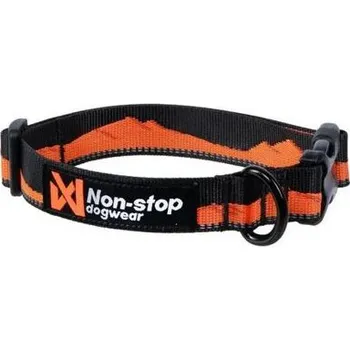 Obojek pro psa Non-stop Dogwear Trail quest collar oranžová/černá varianta M