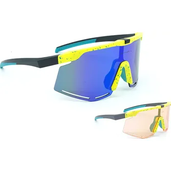 Sluneční brýle AUTHOR Brýle ZX8 SBRIGHT Orange 65 & BlueRevo 13 (žlutá-neonová/zelená)