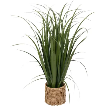 umělá květina Atmosphera Umělá tráva v pleteném květináči, 122 cm