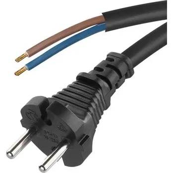 Stavebniny Flexo šňůra guma/neopren 2x1,0mm2 5m černá EMOS S03050N