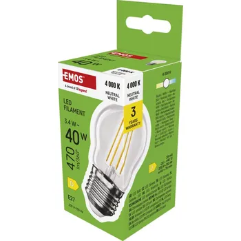 Osvětlení EMOS LED FLM MINI GL 3,4W(40W) 470lm E27 NW