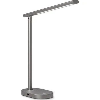 Lampička CONNECT IT SHINE stolní LED lampička,USB výstup, ŠEDÁ