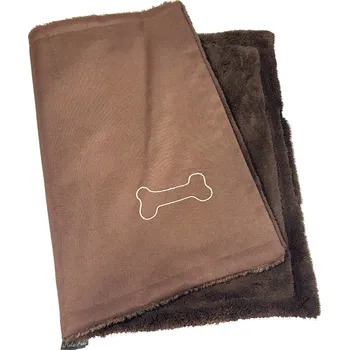 Pelíšek pro psa O'LALA PETS DEKA HNĚDÁ KOST Rozměr: 60X40 CM