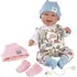 Panenka Llorens New Born 84481 Realistická panenka 2v1 se zvuky a měkkým látkovým tělem 44 cm, 84481