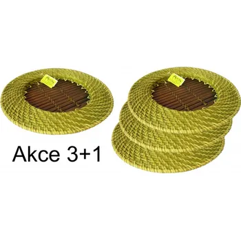 Axin Trading s.r.o. Bambusovo ratanový tácek zelený Akce 3+1