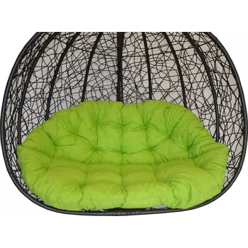 Podsedák Axin Trading s.r.o. Polstr na závěsnou houpačku Double - látka světle zelený melír