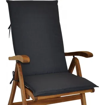 Podsedák Axin Trading s.r.o. Polstr na teakové zahradní křeslo UNI vysoké - látka tmavě šedý melír