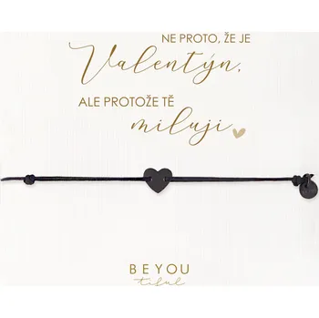 Náramek Dárková karta protože Tě miluji a náramek srdíčko