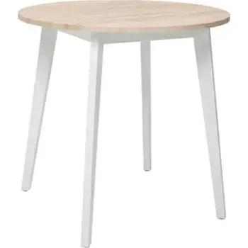 Jídelní stůl Jídelní stůl KEITA, dub sonoma/bílá - SLEVA 3% s kodem radost25