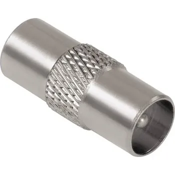 Anténní redukce Antenní spojka, IEC konektor vidlice - IEC konektor vidlice, kovová, D167