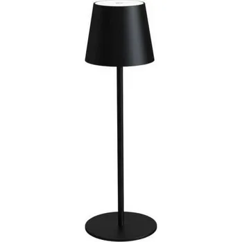 Lampička PLATINET TABLE RESTAURANT LAMP WATERPROOF IP44 REGULATION RECHARGABLE BLACK