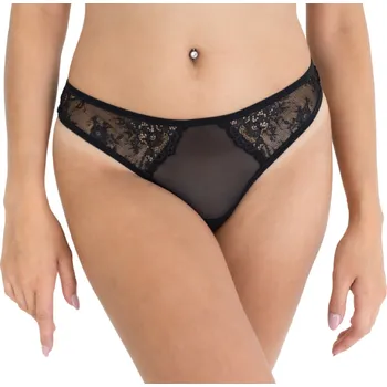 Dámské erotické kalhotky Sexy Elephant Černá tanga Lust Time, XS