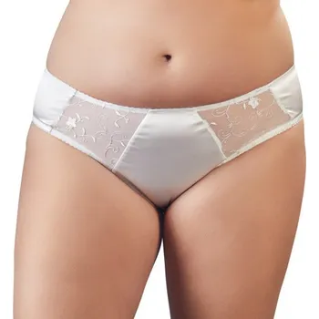 Plus size kalhotky White Flowers, XXXL