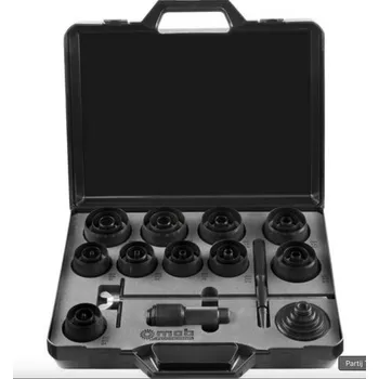 Vrtačka Sada děrovaček Mekanix - přímé průměry 3-60 mm, v plastovém kufříku, 8004609001