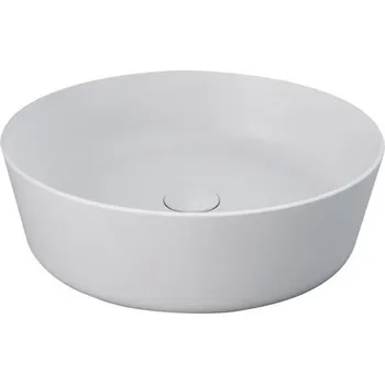 Umyvadlo na desku kruhové 42 cm, bez přepadu, alpine white, RESORT