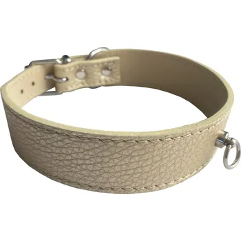 Obojek pro psa HUHUBAMBOO METAL obojek béžový L 2,8x34-39cm (355463)