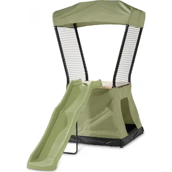 Dětské hřiště Herní věž Exit Ivy se skluzavkou Stabilní a pevný černý kovový rám