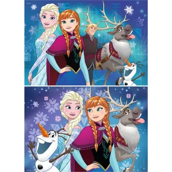 Puzzle RAVENSBURGER Puzzle Ledové království: Světla severu 2x24 dílků