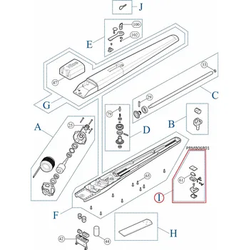 NICE PRMB06R01 set mech. doraz pre TO4/5