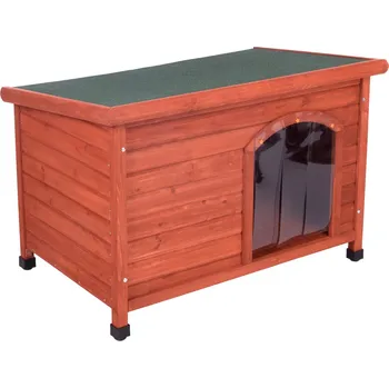 Bouda pro psa zooplus Exclusive Bouda pro psy Woody s rovnou střechou 116 x 82 x 77 cm