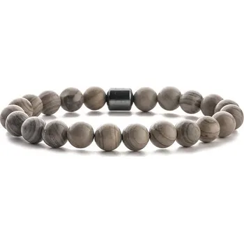 Náramek Flor de Cristal Náramek z pravých kamenů Jaspis a Hematit