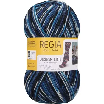 Příze Regia 4-Ply Design line 3891 Breivikbotn (Ponožková příze Regia Design line color)