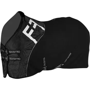Deka pro koně Equestro Stájová deka Waffle, černá, 165