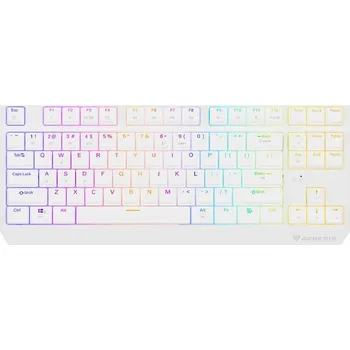 GENESIS herní klávesnice THOR 230/TKL/RGB/Outemu Red/Bezdrátová USB + Bluetooth/US layout/Bílá