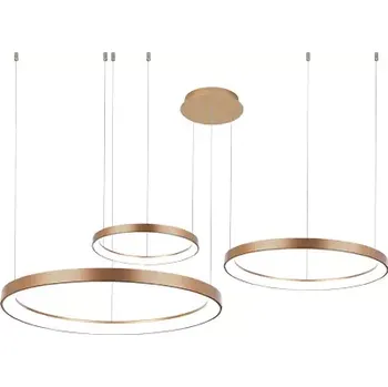 Designový LED stmívatelný lustr Agnes 38+58+78 zlatá