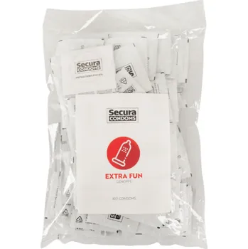 Secura Extra Fun – vroubkované kondomy (100 ks)