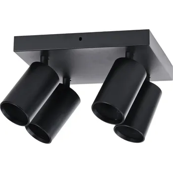 Svítidlo IMMAX PUNTO-4S stropní, nástěnné bodové svítidlo, čtverec, 4 hlavy, černé, pro zdroj typu GU10