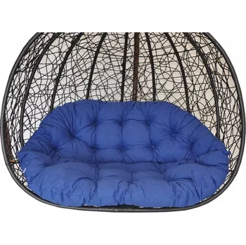 Axin Trading s.r.o. Polstr na závěsnou houpačku Double - látka tmavě modrý melír