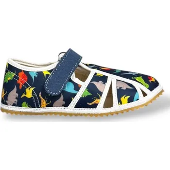Chlapecké bačkory Dětské barefoot bačkory Jonap - Dino - 24