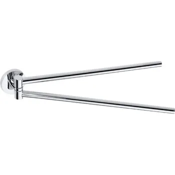 Držák na ručník Držák ručníků dvojitý otočný na jedné úchytce, OMEGA