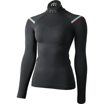 Dámské tričko Dámské triko MICO Maglia Lupetto M1 Skintech se stojáčkem nero one III