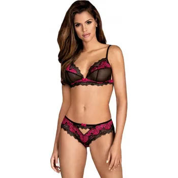 Dámské erotické prádlo dámský dvoudílný komplet TULIA černá, L–XL