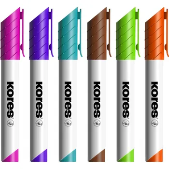 Popisovač Kores K-Marker Flipchart - sada 6 ks / kulatý hrot
